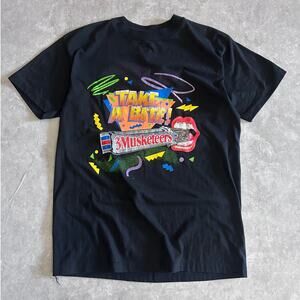 90s Vintage 3 Musketeers Black T Shirt Size XL